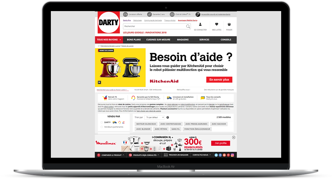 Retailink display Moulinex Companion Groupe Seb